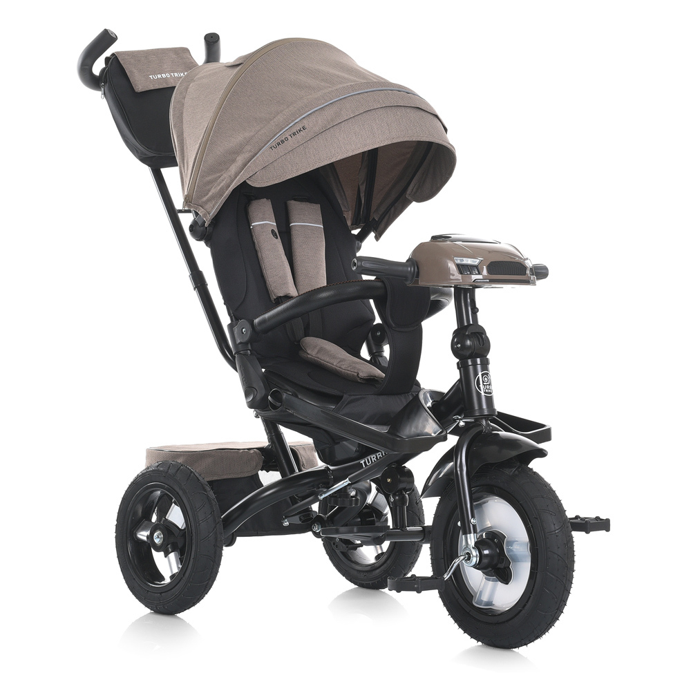Дитячий триколісний велосипед Turbo Trike MT 1007 гумові колеса