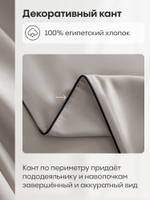 Комплект постельного белья Однотонный Сатин Элитный OCE002