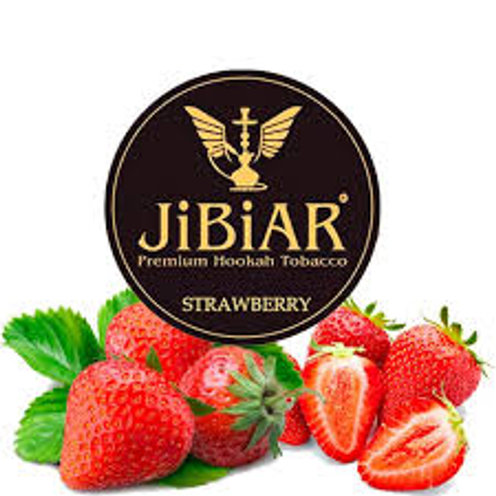 Табак Jibiar Strawberry  (Джибиар Клубника) 250г (Изготовлен в 2019)