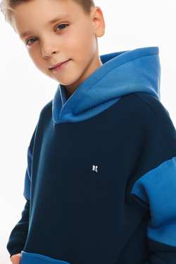 Детский спортивный утепленный костюм Kindamor Cozy Champion Blue/Dark Blue, флис для мальчика