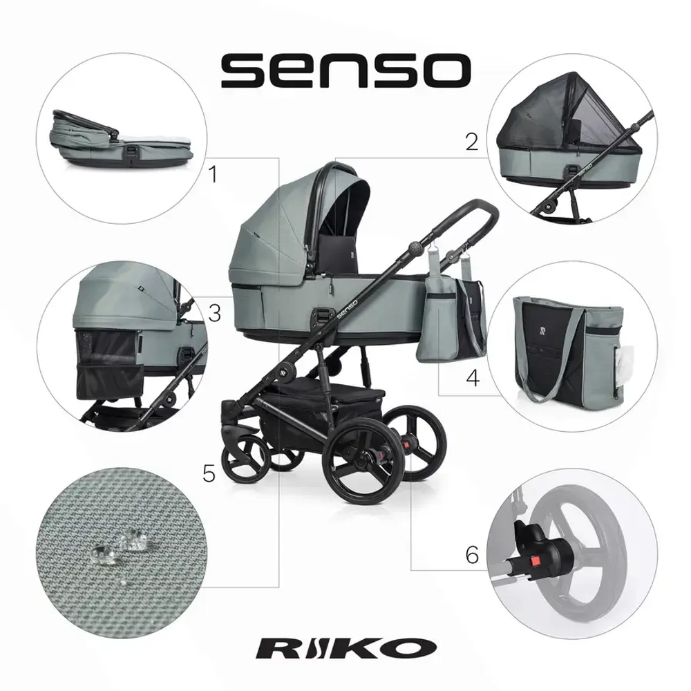 Универсальная коляска 2 в 1 Riko Senso