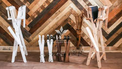 Складной стул для визажа Apolo 2 white