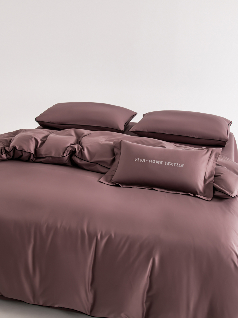 Комплект постельного белья Однотонный Сатин Элитный OCE007