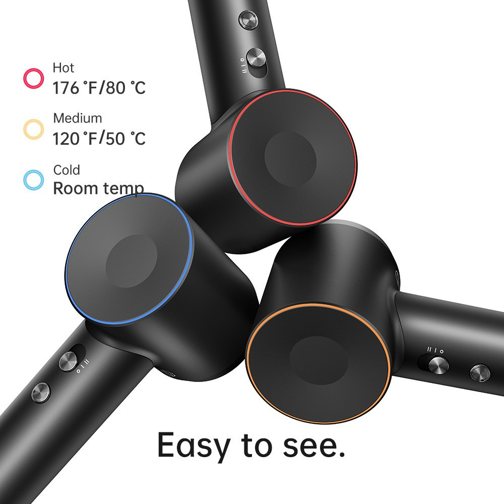 Комплект фен Laifen Swift Premium професійний із сумкою, 2 насадки, чорний