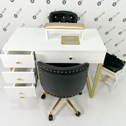 Стільчик майстра Ice Diamant gold black