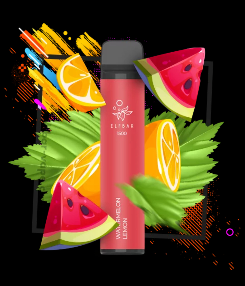 ElfBar 1500 Watermelon Lemon (Эльф Бар Арбуз Лимон)