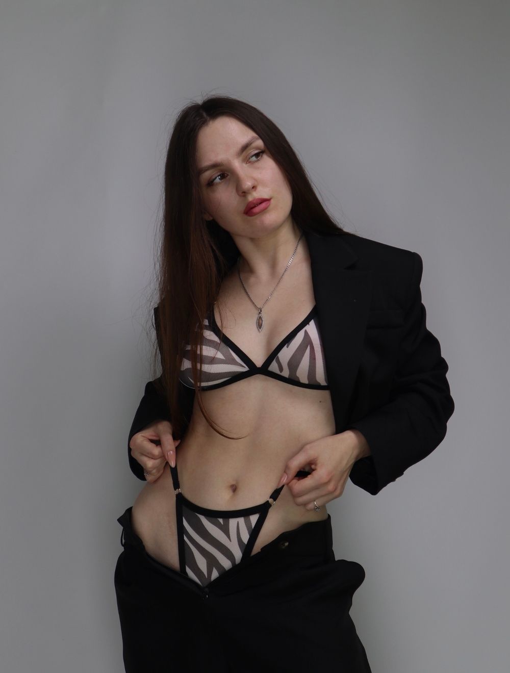 Комплект з принтом зебра