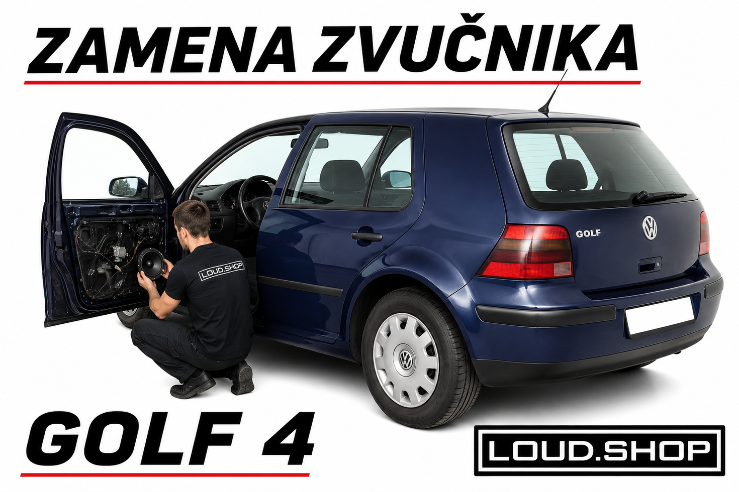 Zamena fabričkih zvučnika na Volkswagen Golf 4 - šta je potrebno i koje zvučnike odabrati?
