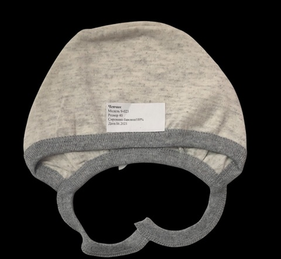 Шапочка із зав'язками, кулір ТМ "Happy ToT" (3-4 міс, 40 см)