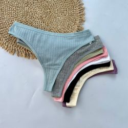 Стрінги в широкий рубчик