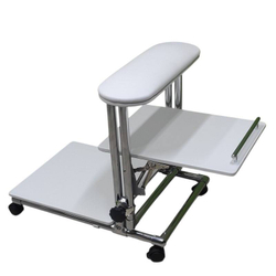 Подставка для педикюра Tertio 2 в 1 с низкой полкой на колесиках