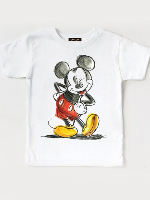 Футболка дитяча біла Vintage Mickey Style Love&Live