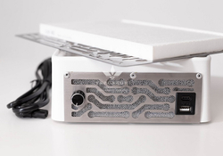 Вытяжка для маникюра настольная Ulka Nano, цвет белый (сетка металлик)