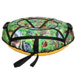 Надувные санки-ватрушки  для катания с горки "Dino" диаметр 100 см. (Оксфорд, ПВХ)