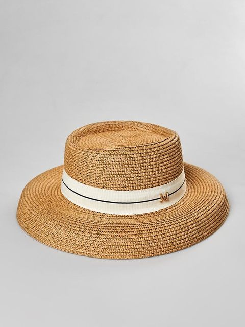 Шляпа пляжная песочная с декоративной лентой и опущенными полями Katarina Ivanenko фото 1