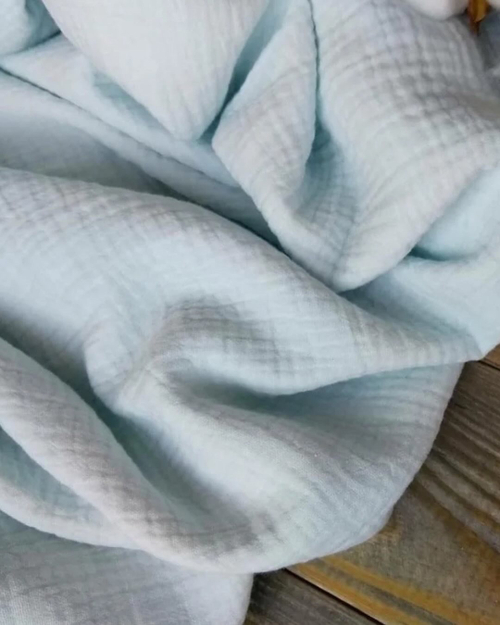 Муслин жатый однотонный