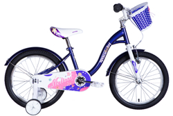 Детский велосипед для девочки 18 дюймов SPACE KID MELISSA BH 2024 с корзиной, с крылом