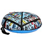 Надувные санки-ватрушки  для катания с горки "BMW" диаметр 100 см. (Оксфорд, ПВХ)