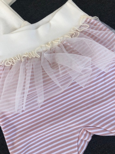 Комплект 3в1: боді з довгим рукавом, повзунки, шапочка "Принт", інтерлок ТМ "Happy ToT" (62 см)