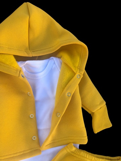 Костюм 3в1: кофта, повзуни, боді "Балтімор" трьохнитка з начосом ТМ "All"