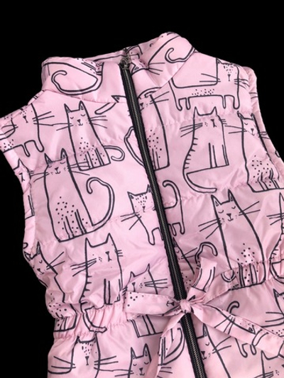 Жилетка "Котики", плащівка, синтепон ТМ "Boni"