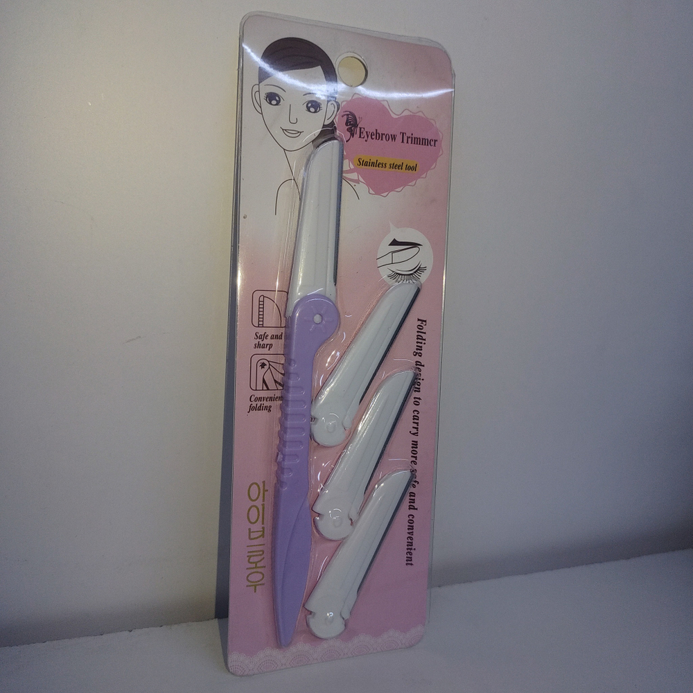 Триммер для бровей, со сменными лезвиями