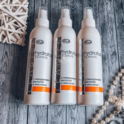 Тонік для обличчя з гіалуроновою кислотою і еластином серии Hydratation, Гельтек