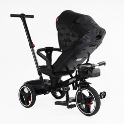 Детский трехколесный велосипед Best Trike Marco 9155 PU, складной руль, музыкальная фара, с родительской ручкой