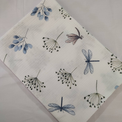 Пеленка муслиновая жатая двухслойная