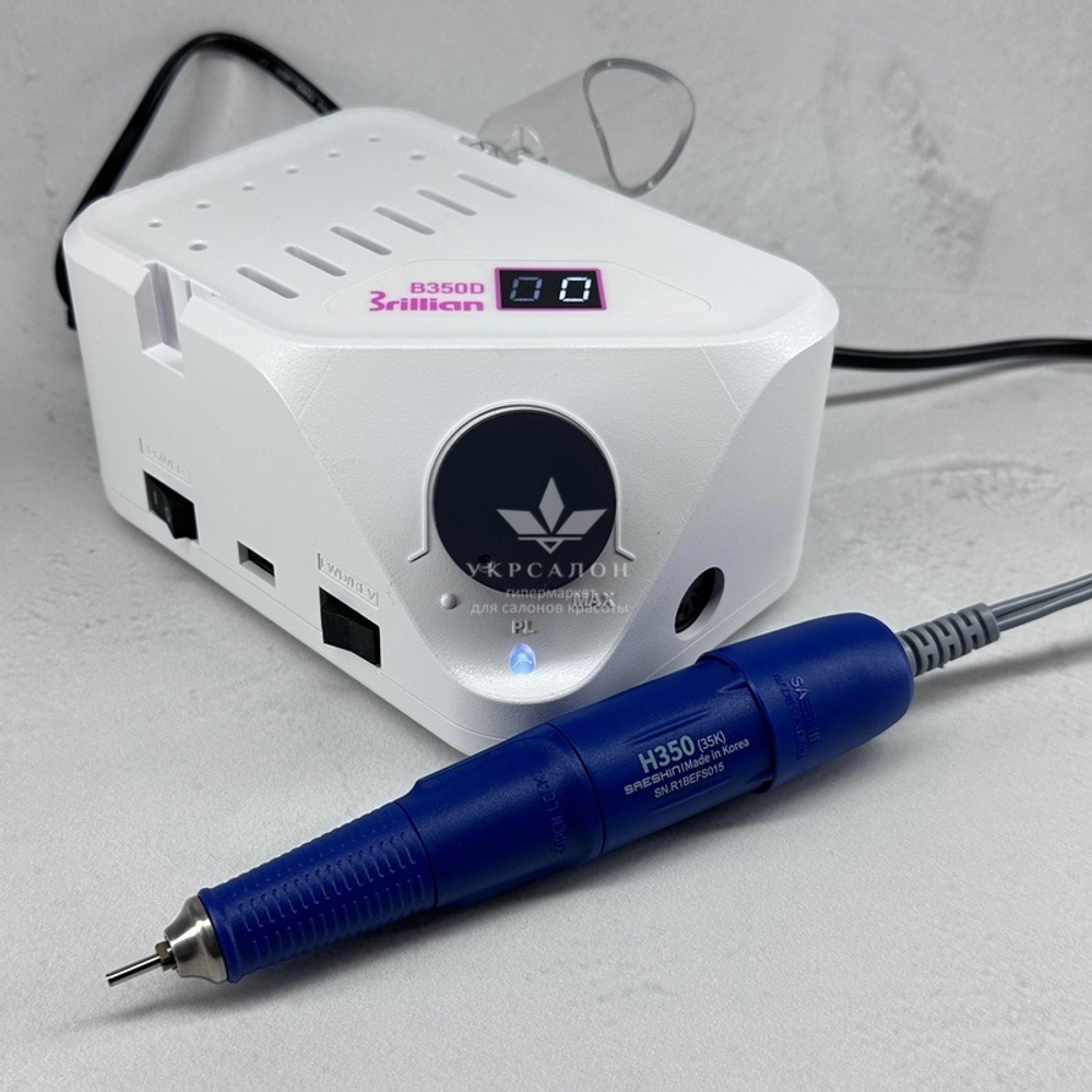 Фрезер для манікюру та педикюру Saeshin Brillian B350D/H350, ручка синя