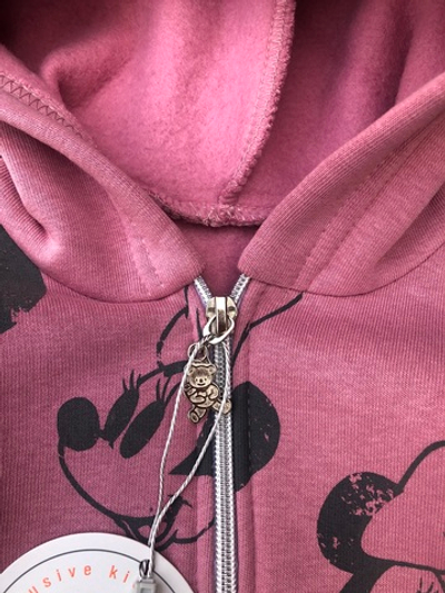 Ромпер з капюшоном «Мінні», трьохнитка з начосом ТМ "Partner"