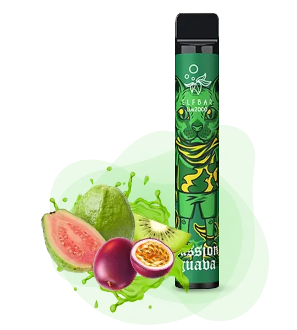 Elf Bar 2000 - Kiwi Passion Fruit Guava (5% nic, Lux)