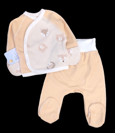 Комплект 2в1: льоля, повзунки "Принт", інтерлок ТМ “Happy ToT” (56 см)