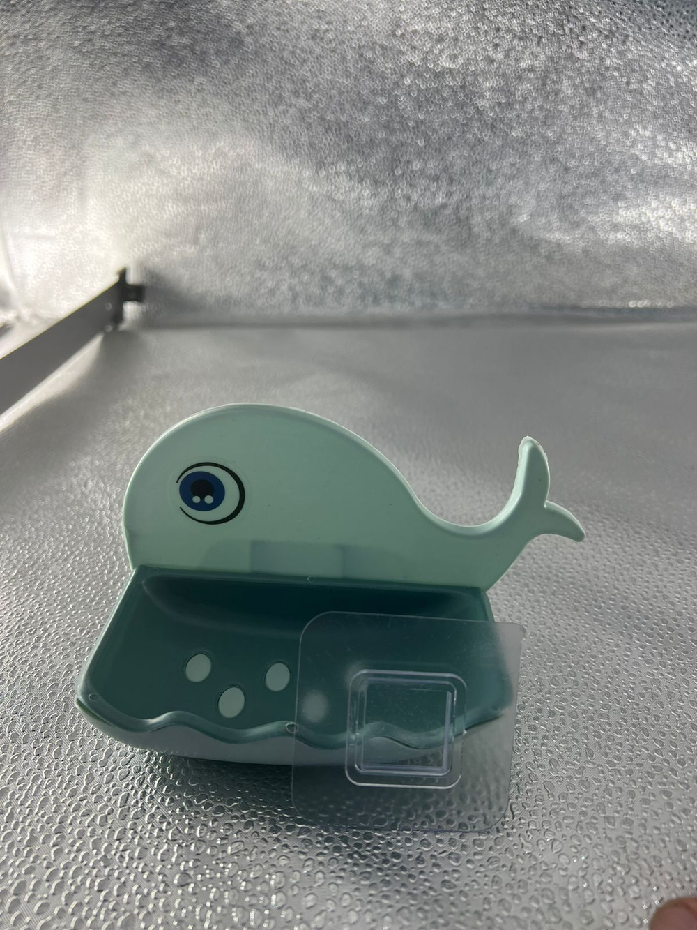 Мыльница Кит бирюзовый