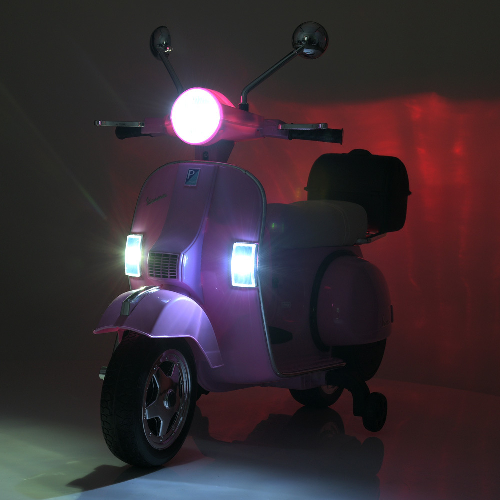 Дитячий електромотоцикл 2 колісний ретро VESPA PX 150 M 4939EL