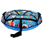 Надувные санки-ватрушки  для катания с горки "Роблекс blue" диаметр 100 см. (Оксфорд, ПВХ)