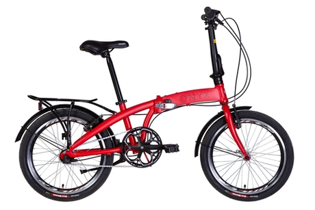 Велосипед складной алюминиевый 20" Dorozhnik Onyx PH 2022 с багажником