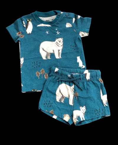 Костюм 2в1: шорти, футболка "Ведмежа", бавовна ТМ "Gemo" (68 см)