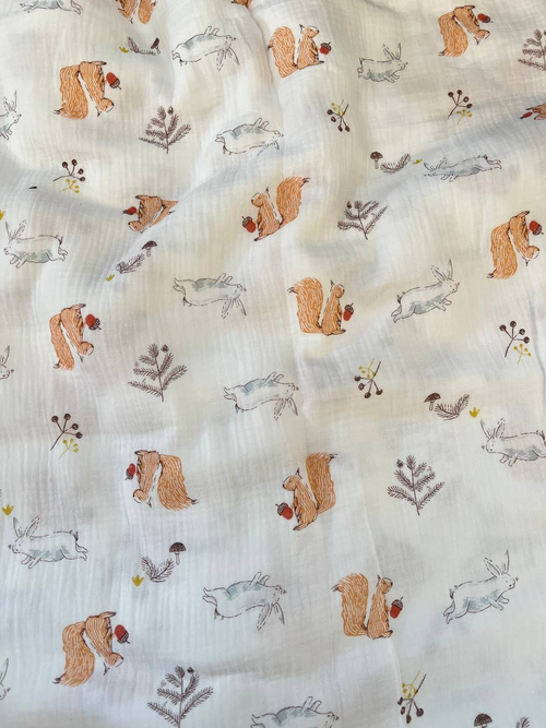 Муслин жатый принт