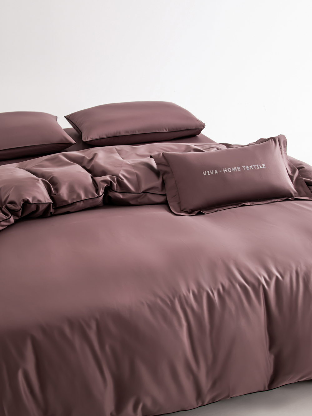 Комплект постельного белья Однотонный Сатин Элитный OCE007