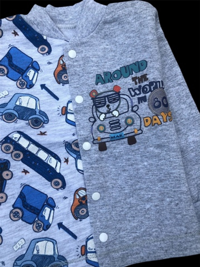 Кофта "Принт", футер ТМ "Happy ToT" (68 см)