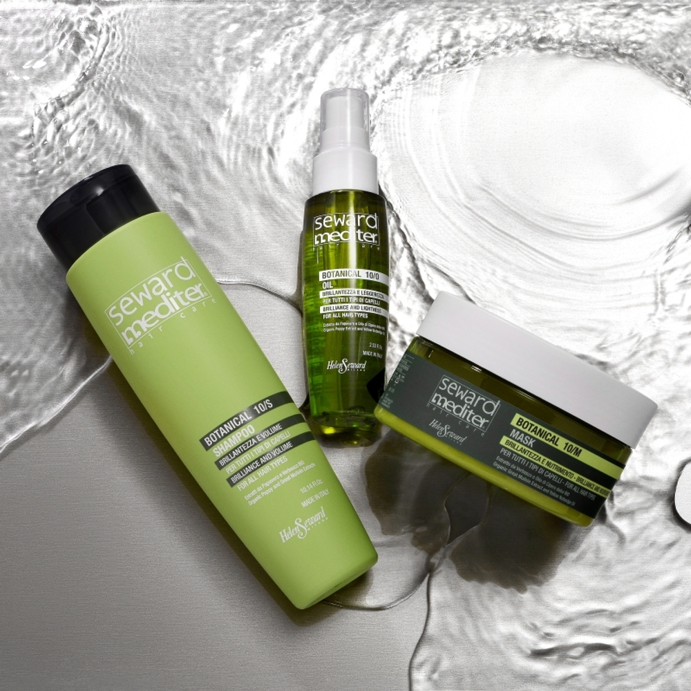 Шампунь Блеск и объем для всех типов волос Botanical Shampoo 10/S Seward Mediter