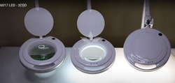 Лампа-лупа 6017H LED-3 (5) с регулировкой яркости, белый холодный и теплый свет 1-12W