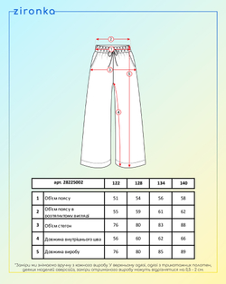 Брюки чорні для дівчинки (арт. 2822500201)