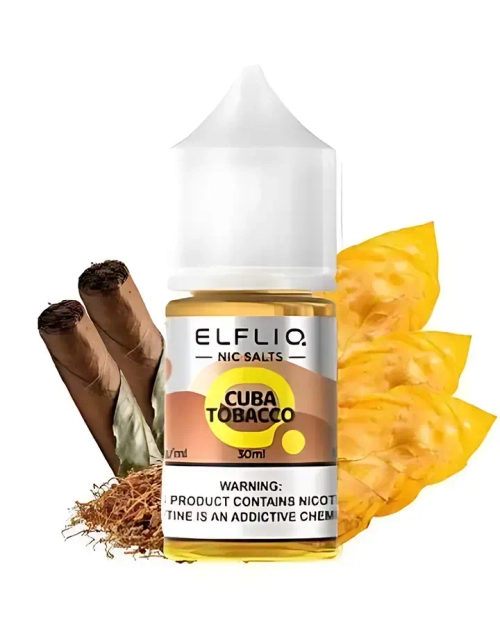Жидкость ELFLIQ Cuba Tobacco 5% (Ельфлик Кубинский Табак) 10мл | 30 мл