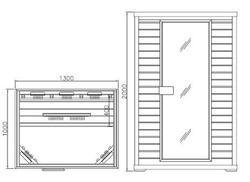 Інфрачервона сауна Elite Duo (2 місця + дитина)
