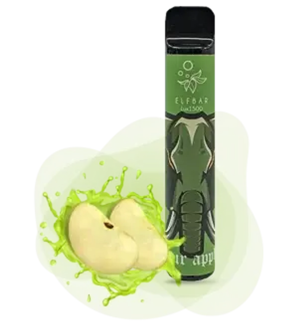 Elf Bar 1500 - Sour Apple (5% nic)