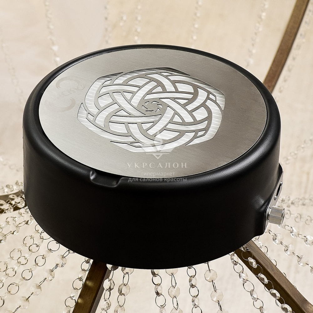 Витяжка манікюрна настільна Jacky Ring c HEPA фільтром, чорна