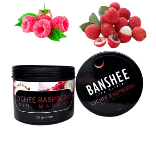 Бестабачная смесь Banshee Lyche Raspberry (Банши Личи малина) 50г