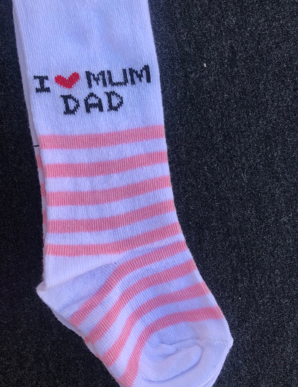 Колготки "I love mum dad", бавовна ТМ "Aleyna"